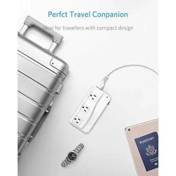 BESTEK Travel Voltage Converter with 4 USB Ports for Global Use