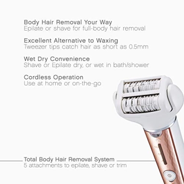 Panasonic Cordless Shaver Epilator for Women with Attachments