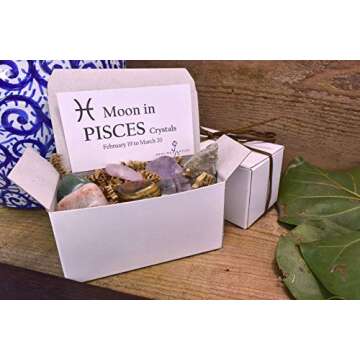 PISCES Zodiac Gemstone Kit Moon in Pisces Crystal Kit Pisces Stones Healing Crystal Set Healing Gemstones Complete Zodiac Moon in Pisces Set