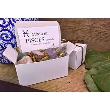 PISCES Zodiac Gemstone Kit Moon in Pisces Crystal Kit Pisces Stones Healing Crystal Set Healing Gemstones Complete Zodiac Moon in Pisces Set