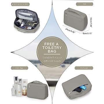 winspansy Large Travel Backpack for Women Men Carry on Backpacks Waterproof Flight Approved Personal...