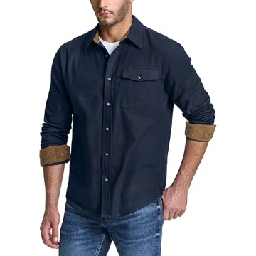 CQR Men's All Cotton Flannel Shirt - Warm & Stylish Flannel