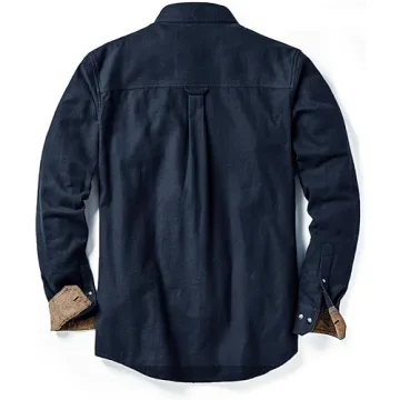 CQR Men's All Cotton Flannel Shirt - Warm & Stylish Flannel