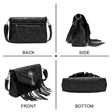 Lavawa Fringed Crossbody Bag for Women Stylish and Practical