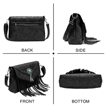 Lavawa Fringed Crossbody Bag for Women Stylish and Practical