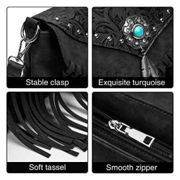 Lavawa Fringed Crossbody Bag for Women Stylish and Practical