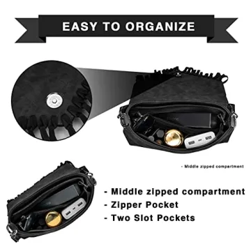 Lavawa Fringed Crossbody Bag for Women Stylish and Practical