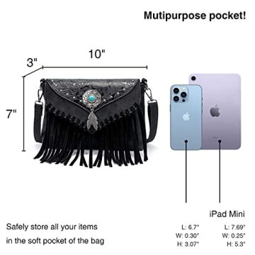 Lavawa Fringed Crossbody Bag for Women Stylish and Practical