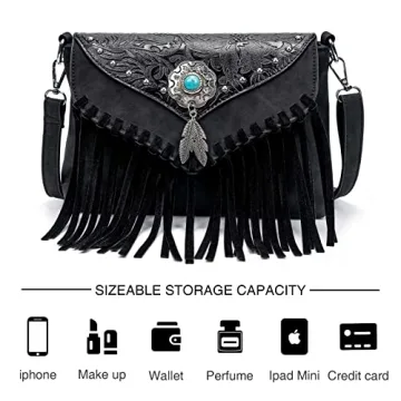 Lavawa Fringed Crossbody Bag for Women Stylish and Practical