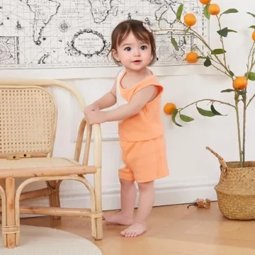 Cute Kupretty Baby Girl Summer Outfit for Toddlers