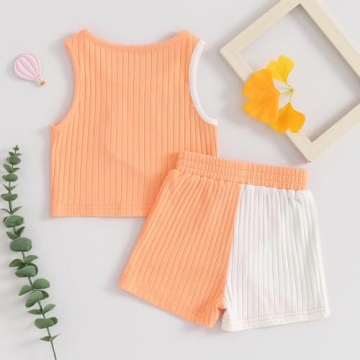 Cute Kupretty Baby Girl Summer Outfit for Toddlers