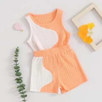 Cute Kupretty Baby Girl Summer Outfit for Toddlers