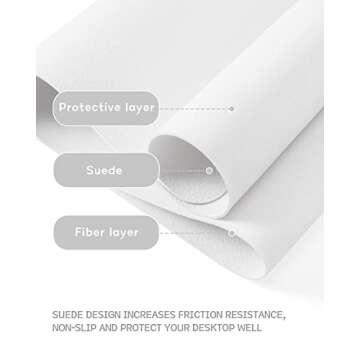 YSAGi Non-Slip Leather Desk Pad for Stylish Workspaces