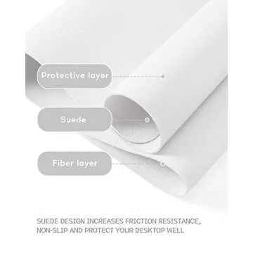 YSAGi Non-Slip Leather Desk Pad for Stylish Workspaces