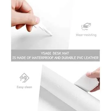 YSAGi Non-Slip Leather Desk Pad for Stylish Workspaces