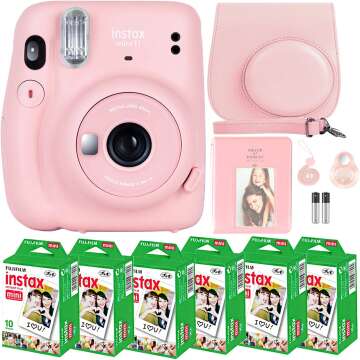 Fujifilm Instax Mini 11 with 60 Film Sheets & Accessories