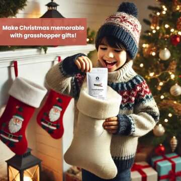 Thailand Unique Rice Field Grasshoppers - 15 Gram Bag of Dehydrated Edible Insects for Humans, Nutri...