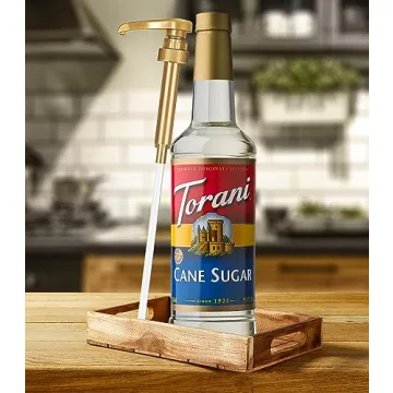Torani Cane Sugar Sweetener Syrup with Pump - 25.4 Ounces
