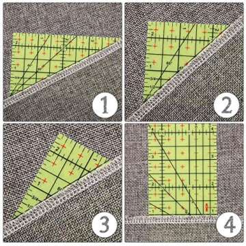 Hot Ironing Ruler, Heat Resistant Hemmer Ruler Sewing Tools Measuring Handmade Tool for Electric Iron Home Work, 10 Inches(5 x 10 Inch)