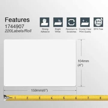 BETCKEY Compatible DYMO 4x6 Shipping Labels - 2200 Count