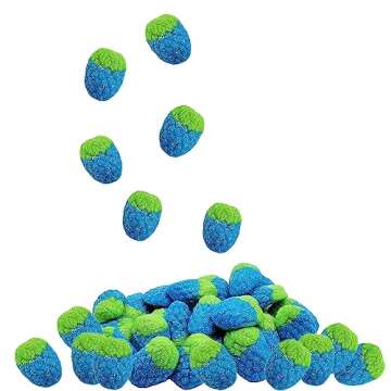 Fruidles Sour Wild Raspberry Gummy Candy, Soft Chewy Gummy Candy, Fat-Free (Half-Pound)