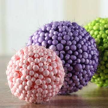 SECOWEL 6 Pack Slime Making Kit Supplies Including Fishbowl Beads, Foam Balls, Fruit Slices, Fake Candy Sprinkles and Spoons for Slime Making Art DIY Craft Party Decoration or Wedding