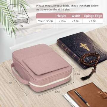 CITYCHASE Stylish Bible Covers with Book Stand for Women