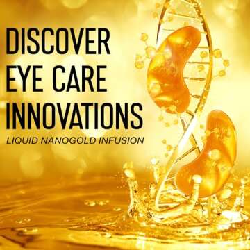 24K Gold Eye Mask - 25 Pairs - Eye Patches for Puffy Eyes, Dark Circles, Wrinkles, Fine Lines - Collagen Under Eye Mask - Anti-Aging and Moisturizing Support - with Hyaluronic Acid - All Skin Types