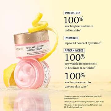Biossance Squalane + Vitamin C Rose Moisturizer - Boost Glow
