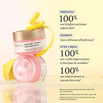 Biossance Squalane + Vitamin C Rose Moisturizer - Boost Glow