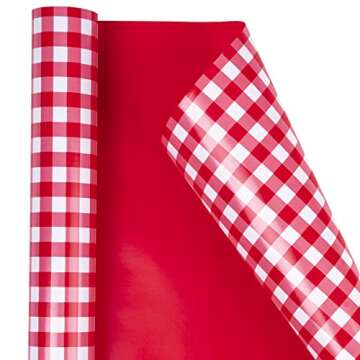 WRAPAHOLIC Reversible Wrapping Paper - 17 Inch Mini Roll