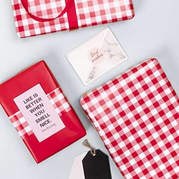 WRAPAHOLIC Reversible Wrapping Paper - 17 Inch Mini Roll