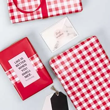 WRAPAHOLIC Reversible Wrapping Paper - 17 Inch Mini Roll