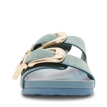 Madden Girl Bandero Women’s Sandal - Stylish Denim Slip-Ons