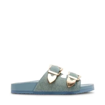 Madden Girl Bandero Women’s Sandal - Stylish Denim Slip-Ons