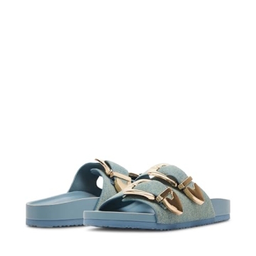 Madden Girl Bandero Women’s Sandal - Stylish Denim Slip-Ons