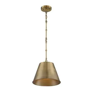Savoy House Alden 1-Light Warm Brass Pendant Lighting