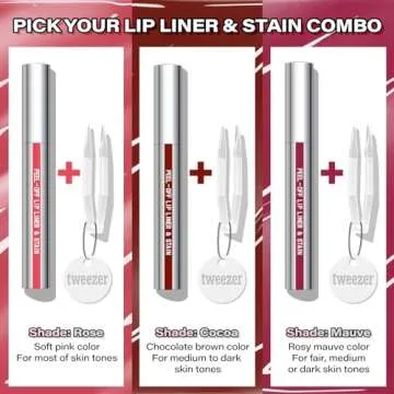 Cilrofelr Long Lasting Lip Liner Stain - Waterproof & Pigmented