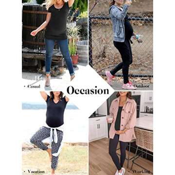 Stylish Liu & Qu Maternity Side Ruched T-Shirts