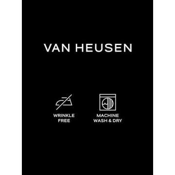 Van Heusen Men's Dress Shirt Fitted Poplin Solid, Black, 16.5" Neck 36"-37" Sleeve