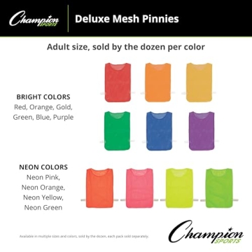 Champion Sports Poly Spot Markers - Durable 10-inch Set of 6