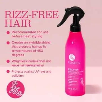 Luseta Keratin Heat Protectant Spray for Nourished Hair