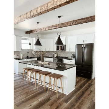 Elegant Barker Backless Bar Stool for Kitchen - 24"