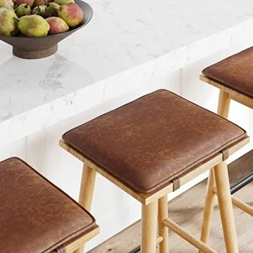 Elegant Barker Backless Bar Stool for Kitchen - 24"