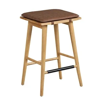 Elegant Barker Backless Bar Stool for Kitchen - 24"