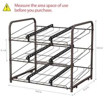 Can Organizer for Pantry Stackable 2 Pack, Can Storage Organizer Rack Stacking Can Dispensers Small ...