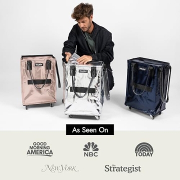 HULKEN Large Reusable Grocery Bag On Wheels for Easy Transport