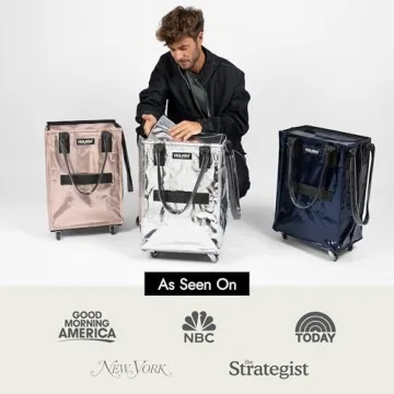 HULKEN Large Reusable Grocery Bag On Wheels for Easy Transport