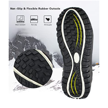 ROCKMARK Men's Waterproof Winter Snow Boots for Comfort