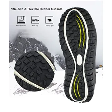 ROCKMARK Men's Waterproof Winter Snow Boots for Comfort